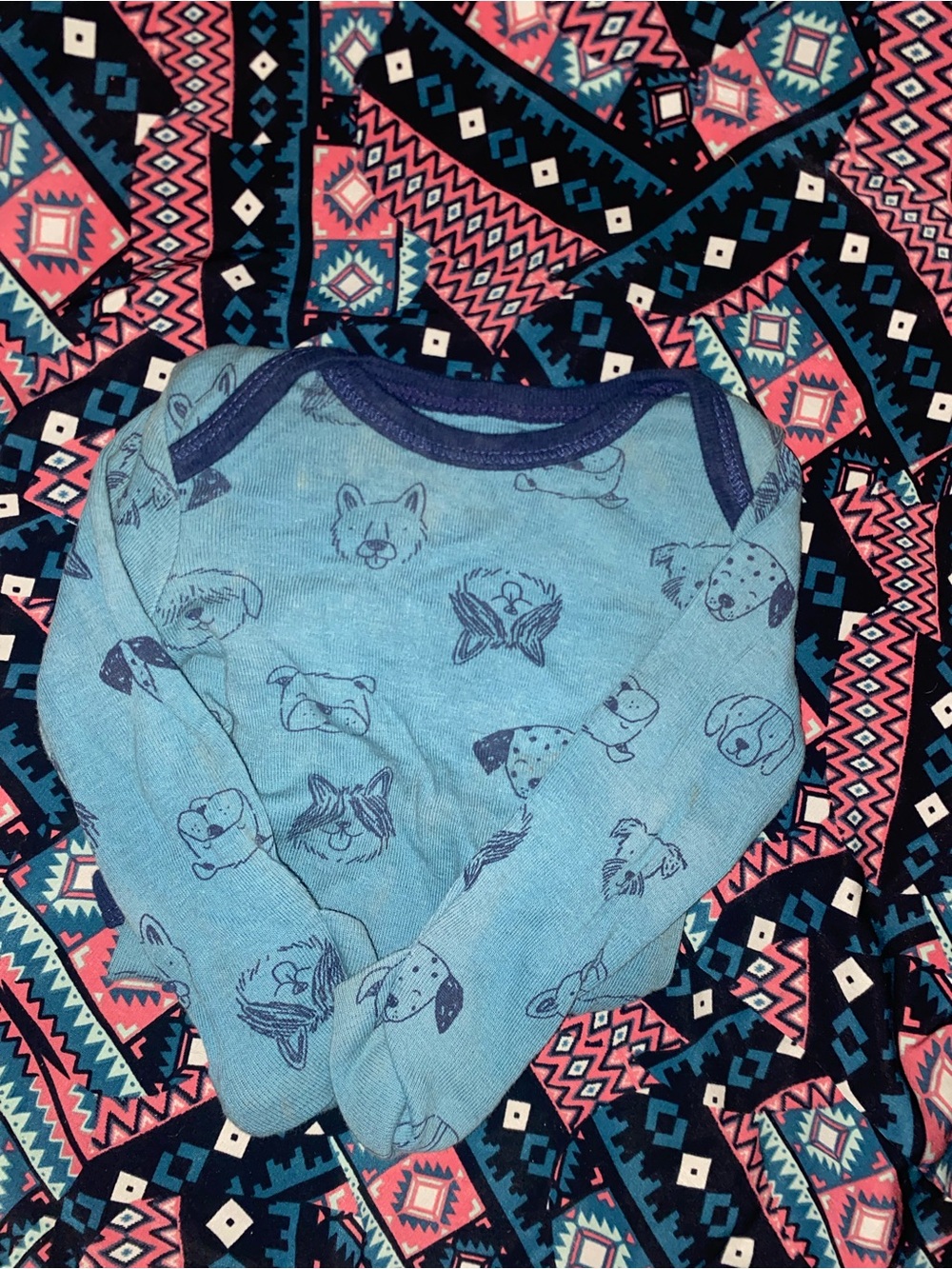 Carter's Light Blue Puppy Print One-Piece Bodysuit